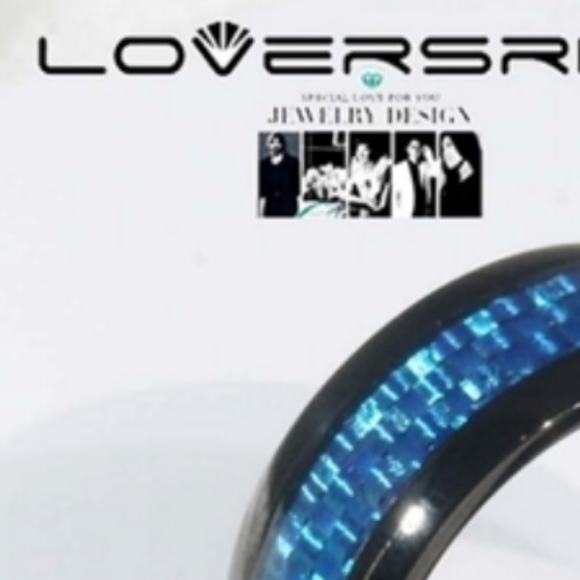 Black and Blue checked Band (Men) - Picture 2 of 2